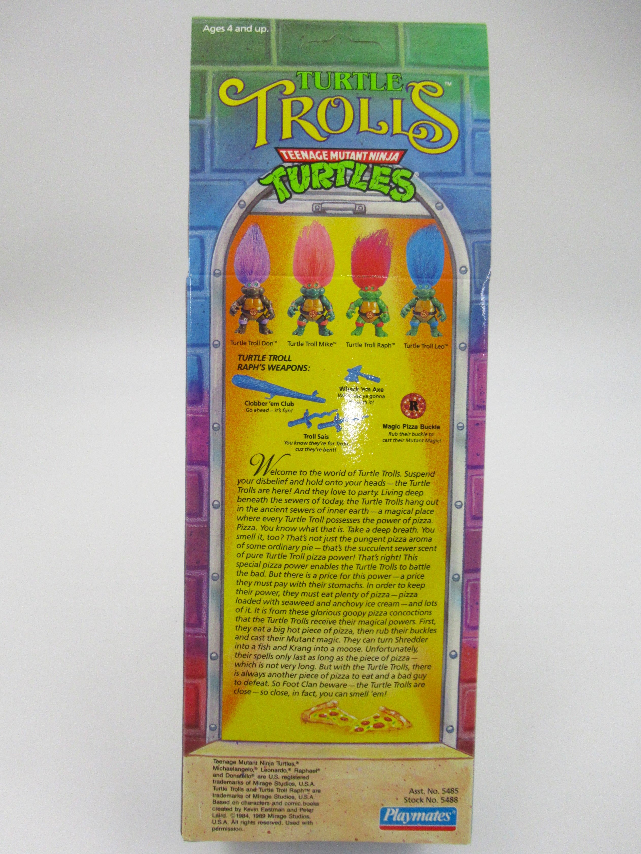 Teenage Mutant Ninja Turtles Turtle Trolls Raphael Figure TMNTs - Playmates (1993)